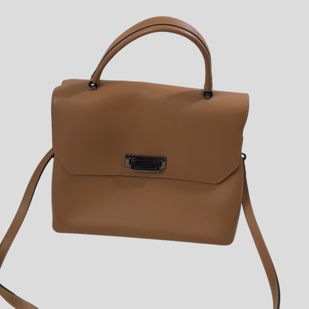 Cielo Celeste Lutece Designer Leather Satchel Bag